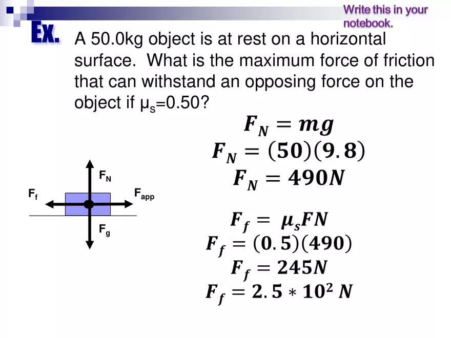 Forces - 3 - Normal and Friction Force - Page 8