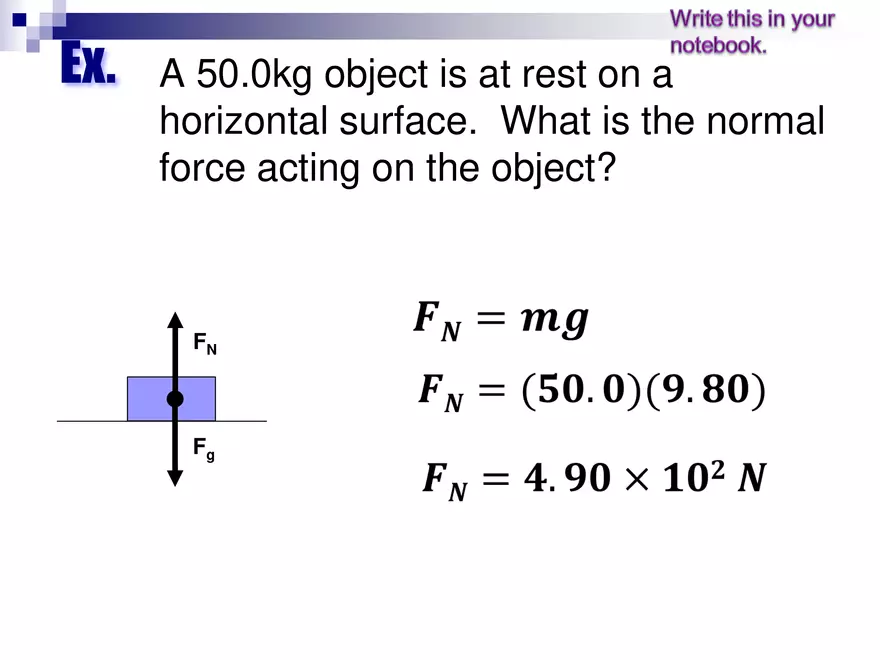 Forces - 3 - Normal and Friction Force - Page 4