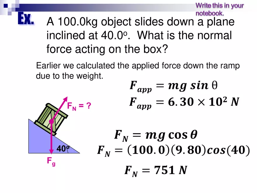 Forces - 3 - Normal and Friction Force - Page 5