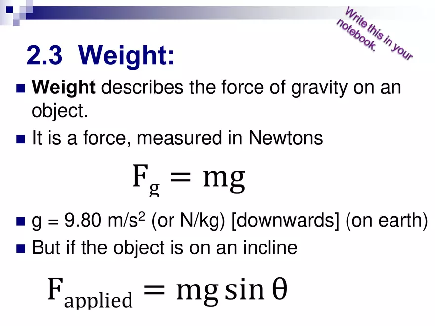 Forces - 2 - Weight & More Equilibrium - Page 1