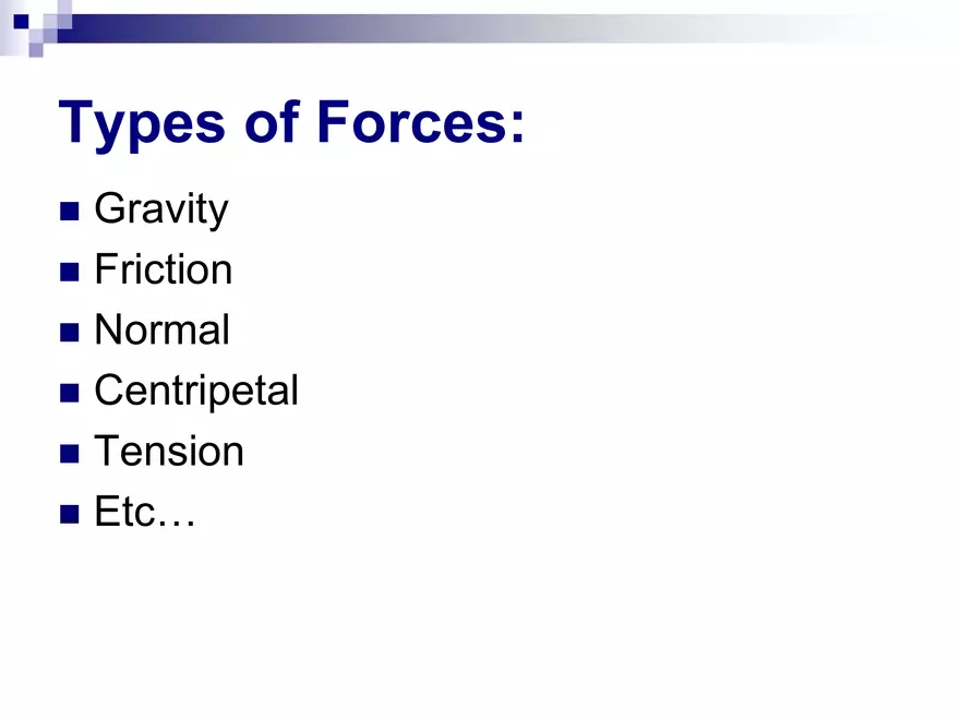 Forces - 1 - Net Force & Equilibrium - Page 13