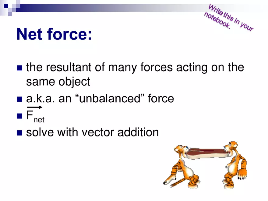 Forces - 1 - Net Force & Equilibrium - Page 15