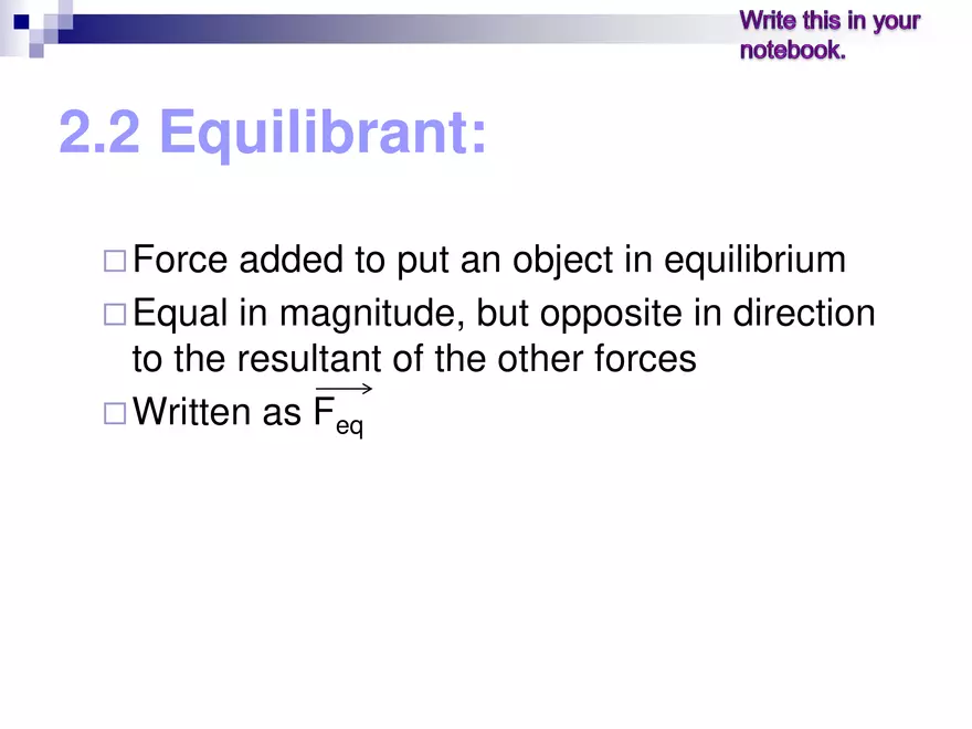 Forces - 1 - Net Force & Equilibrium - Page 4
