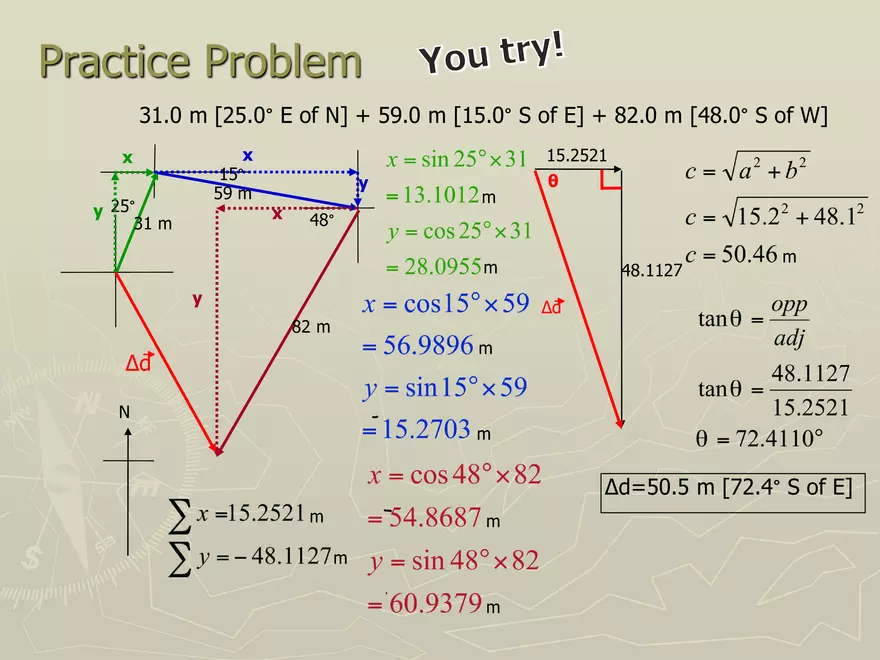 Motion - 3 - Cosine Sine Law Vector Addition - Page 8