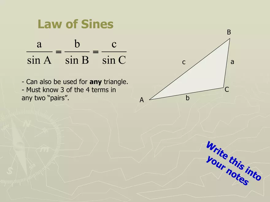 Motion - 3 - Cosine Sine Law Vector Addition - Page 11