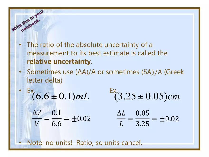 Intro - 1 - Absolute and Relative Uncertainty - Page 8