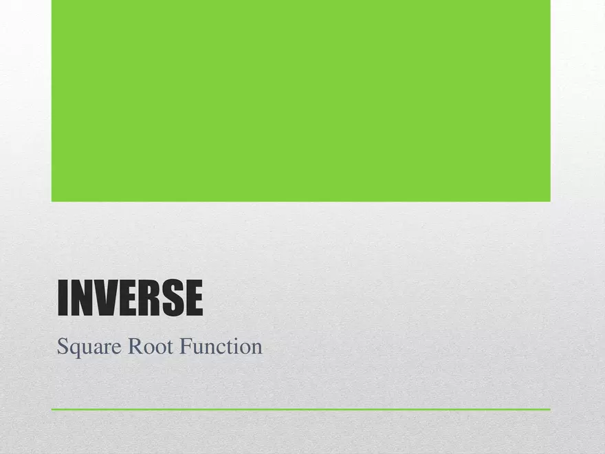 1.02E - Square Root Rule and Inverse - Page 3