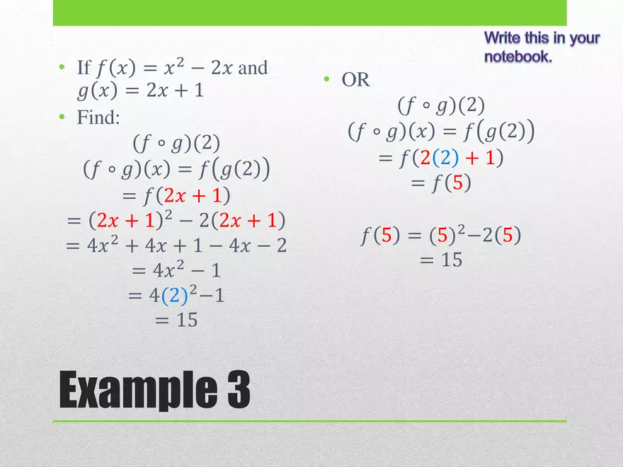 1.06 - Composite Functions - Page 9