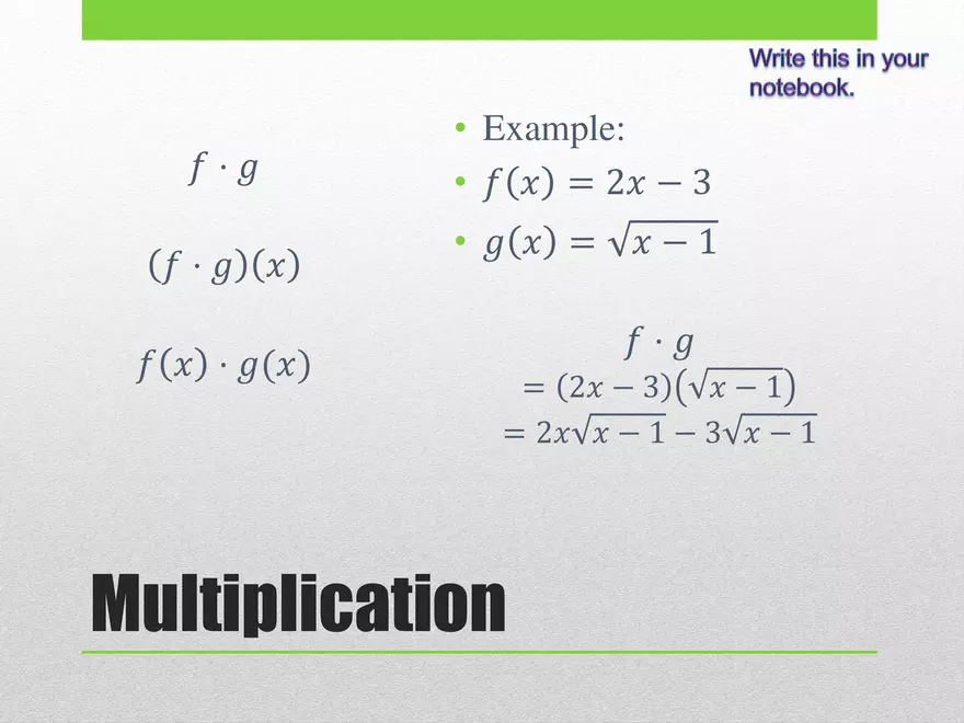 1.05 - Operations on Functions - Page 8