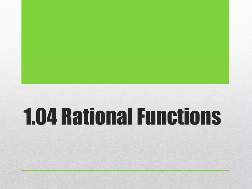 1.04C - Rational Equations - Page 1