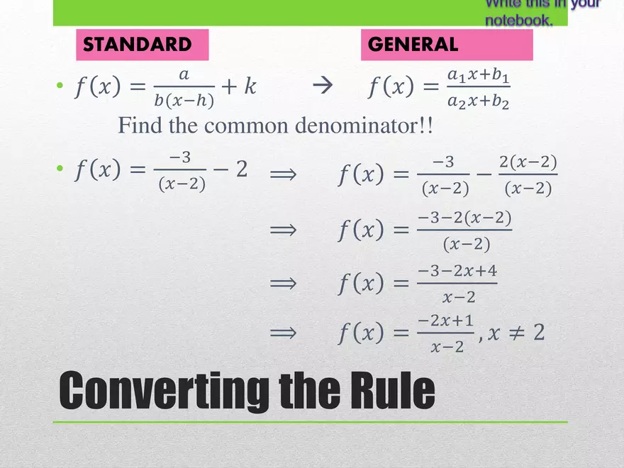 1.04B - Rational Transformed and Graphing - Page 26