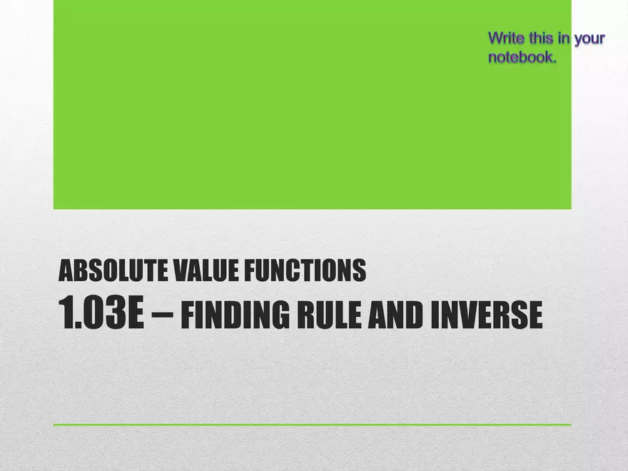 1.03E - Absolute Rule and Inverse - Page 2