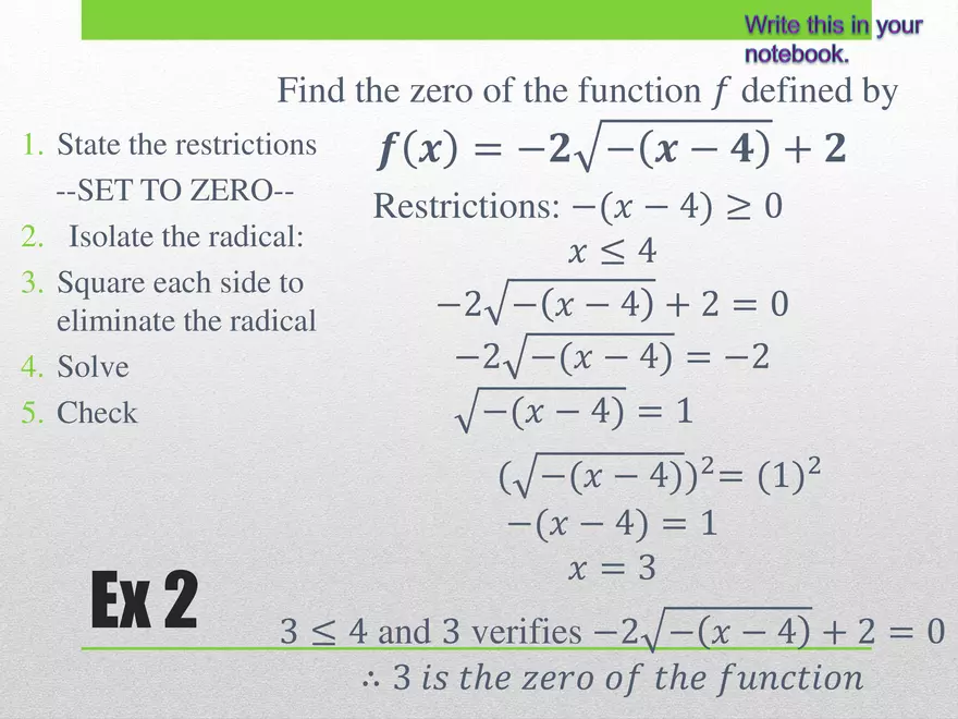 1.02C - Square Root Equations - Page 11