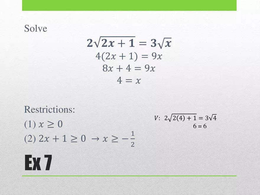1.02C - Square Root Equations - Page 4