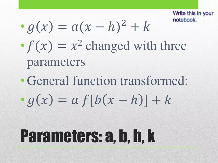1.01 - Functions Review, Inverse, and Parameters - Page 4