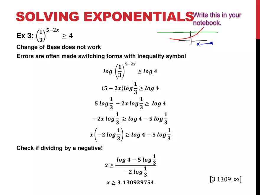 2.13 ExpLog - Logarithmic Inequalities - Page 2