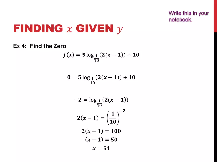 2.12 ExpLog - Logarithmic Equations - Page 10