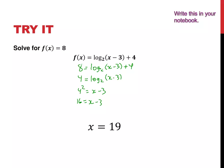 2.12 ExpLog - Logarithmic Equations - Page 11
