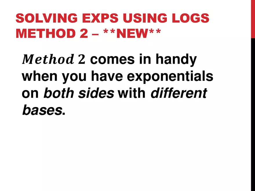 2.12 ExpLog - Logarithmic Equations - Page 3