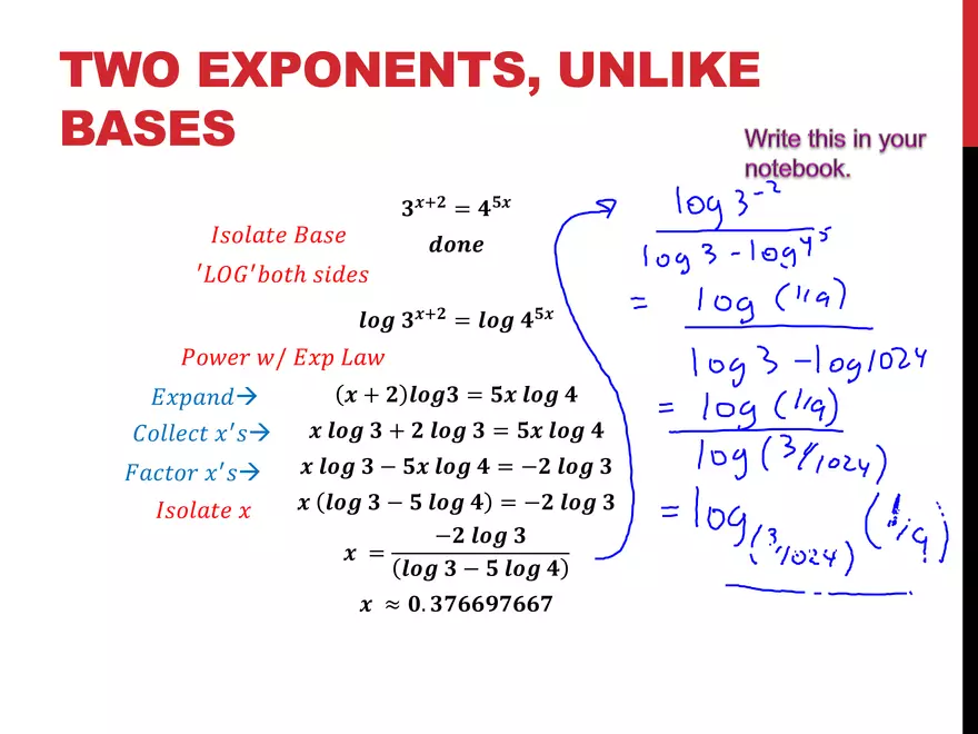 2.12 ExpLog - Logarithmic Equations - Page 4