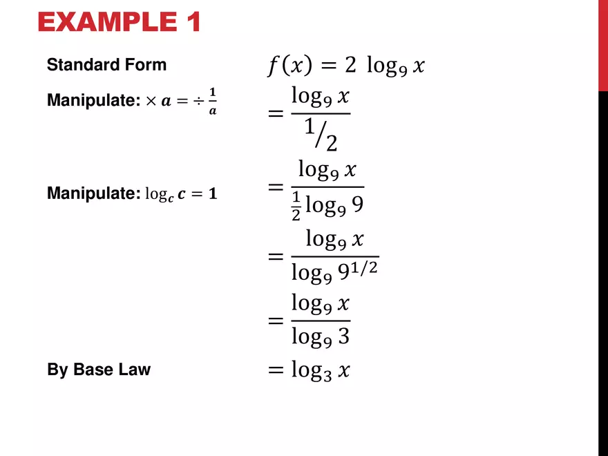 2.08 ExpLog - Logarithmic Manipulating Bases - Page 3