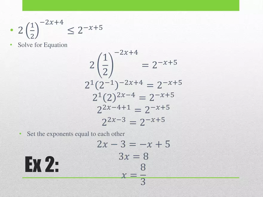 2.04 ExpLog - Exponential Equations Inequalities - Page 8