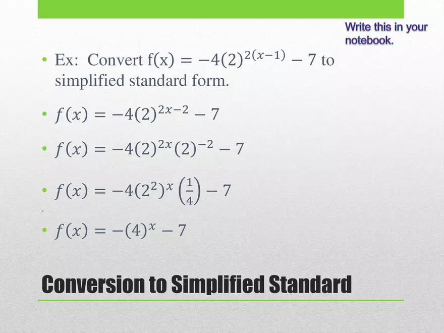 2.02 ExpLog - Exponential Graphing and Properties - Page 7