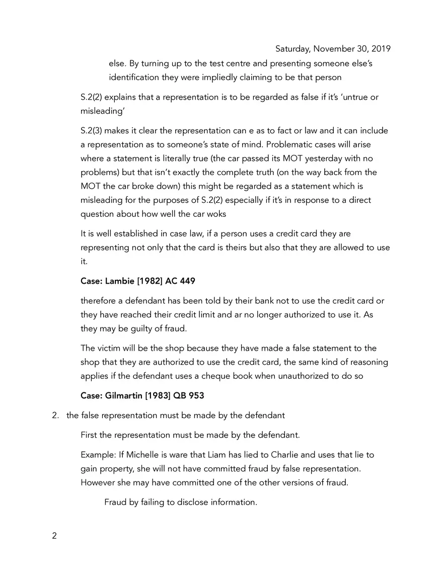 The Law on Fraud - Page 2