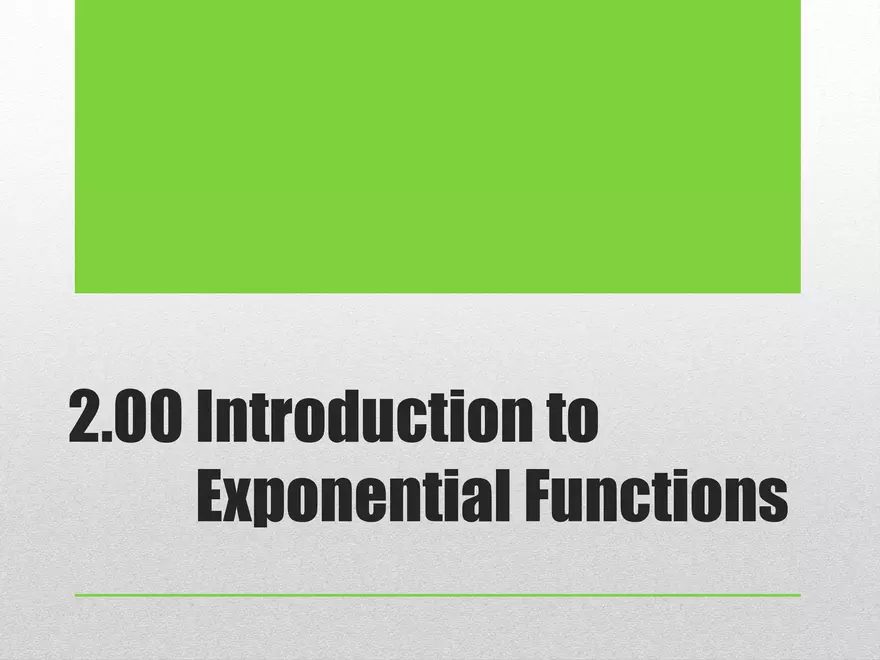 2.00 ExpLog - Exponential Intro - Page 1