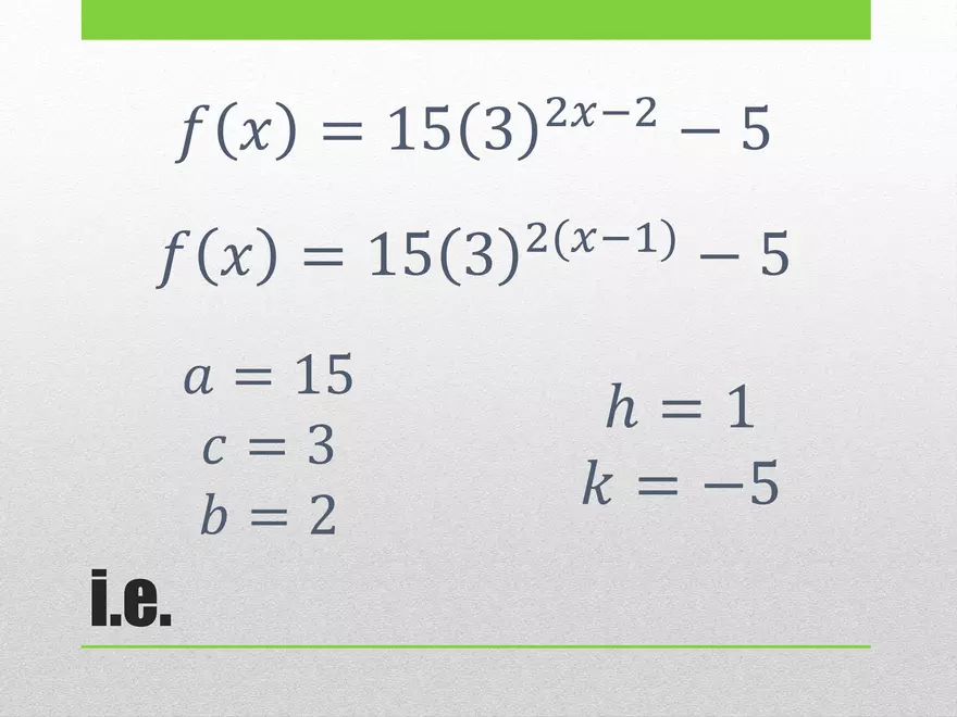 2.01 ExpLog - Exponential Base and Transformed Functions - Page 7