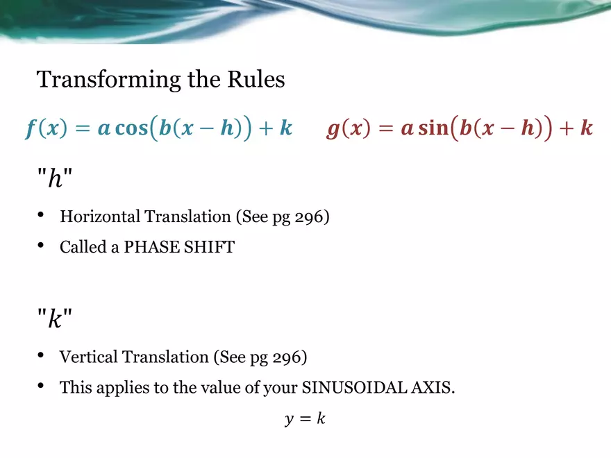 3.08B - Intro to Transformed Sinusoidal Functions - Page 9