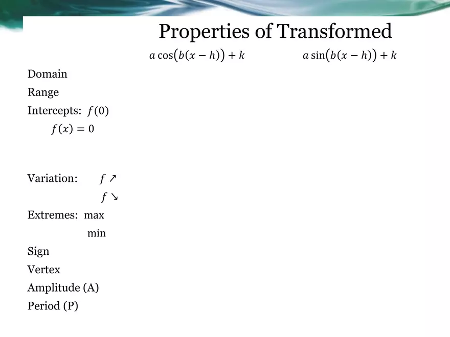 3.08B - Intro to Transformed Sinusoidal Functions - Page 10