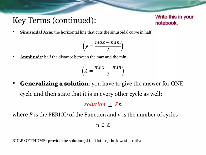 3.08A - Basic Sinusoidal Functions - Page 25