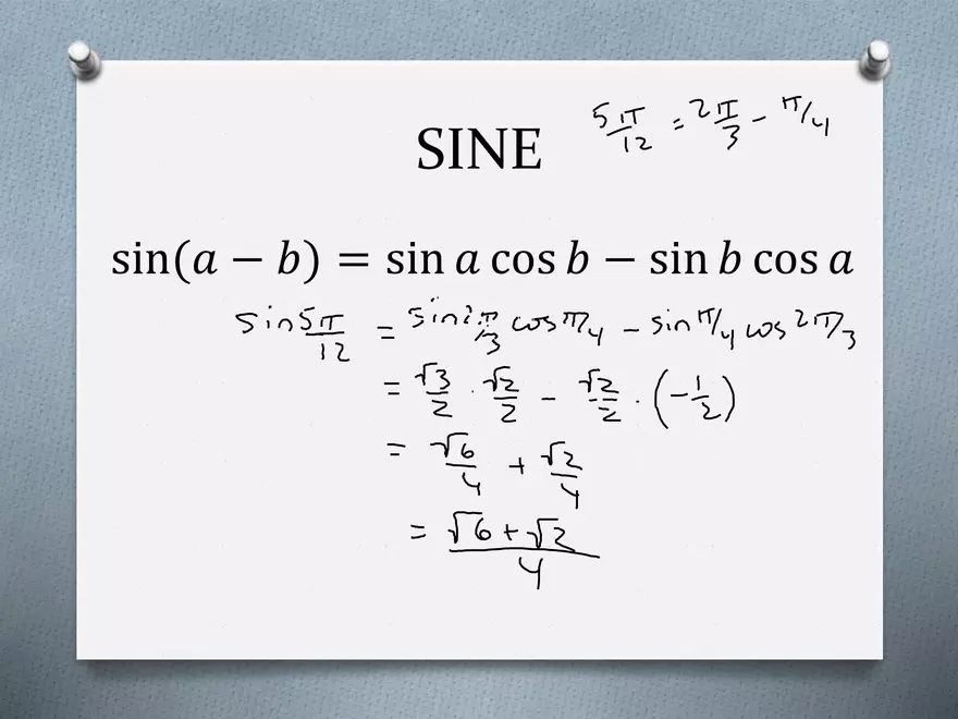 3.07 - Trig Angles - Sums and Diffs - Page 12