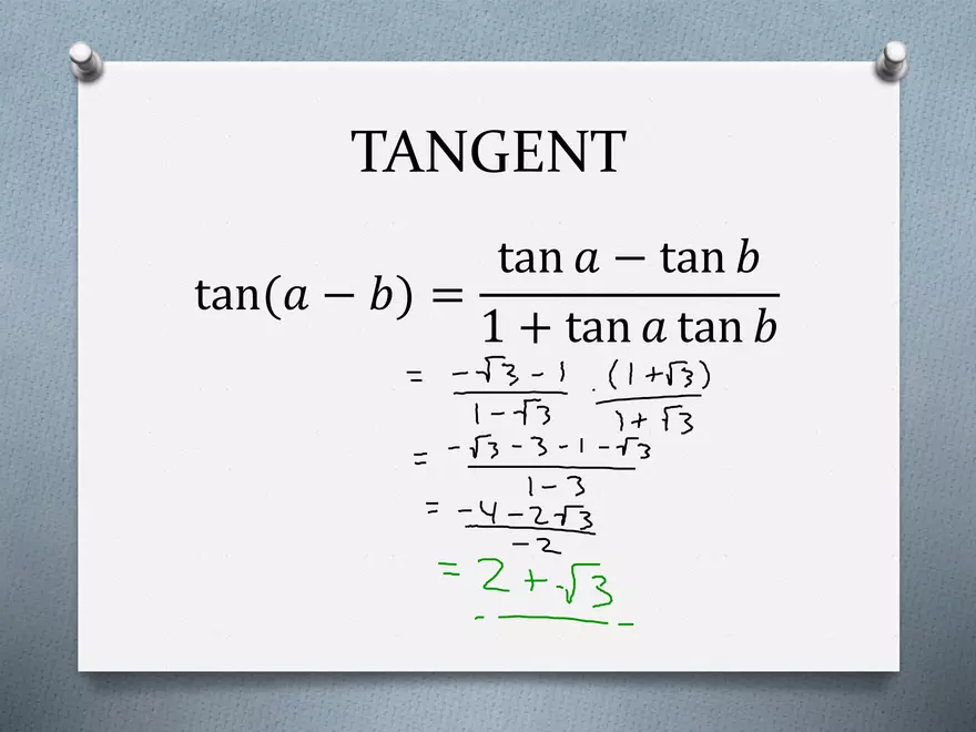 3.07 - Trig Angles - Sums and Diffs - Page 3