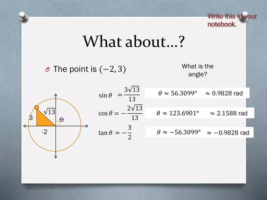 3.04 - Trig Points, Quadrant Choice, Coterminal Angles - Page 17