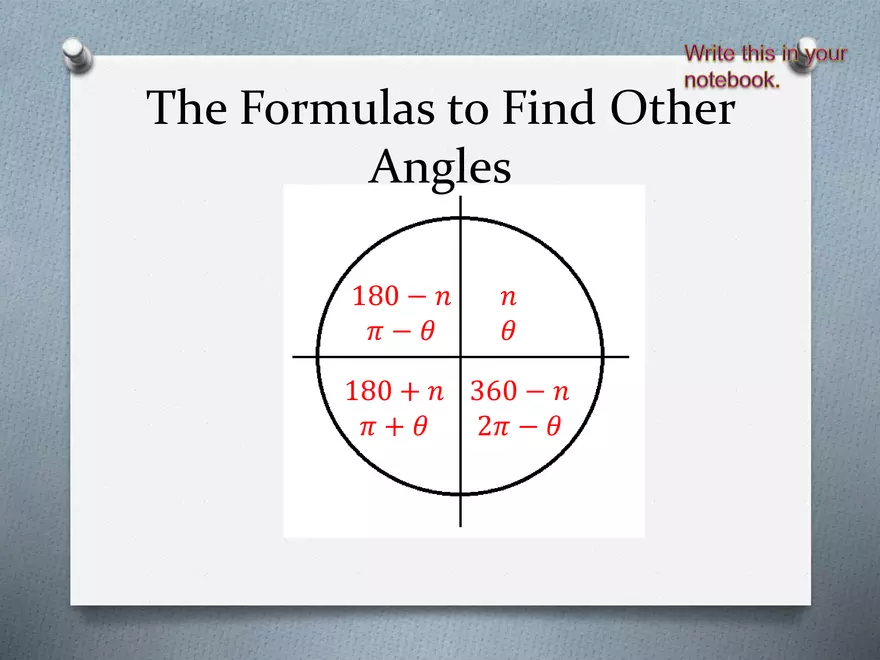3.04 - Trig Points, Quadrant Choice, Coterminal Angles - Page 21