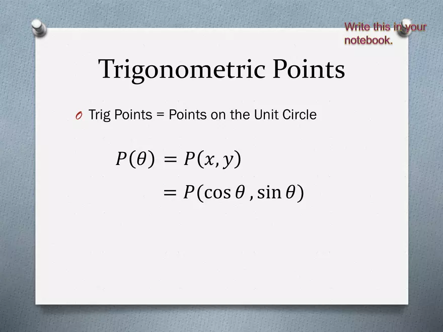 3.04 - Trig Points, Quadrant Choice, Coterminal Angles - Page 2