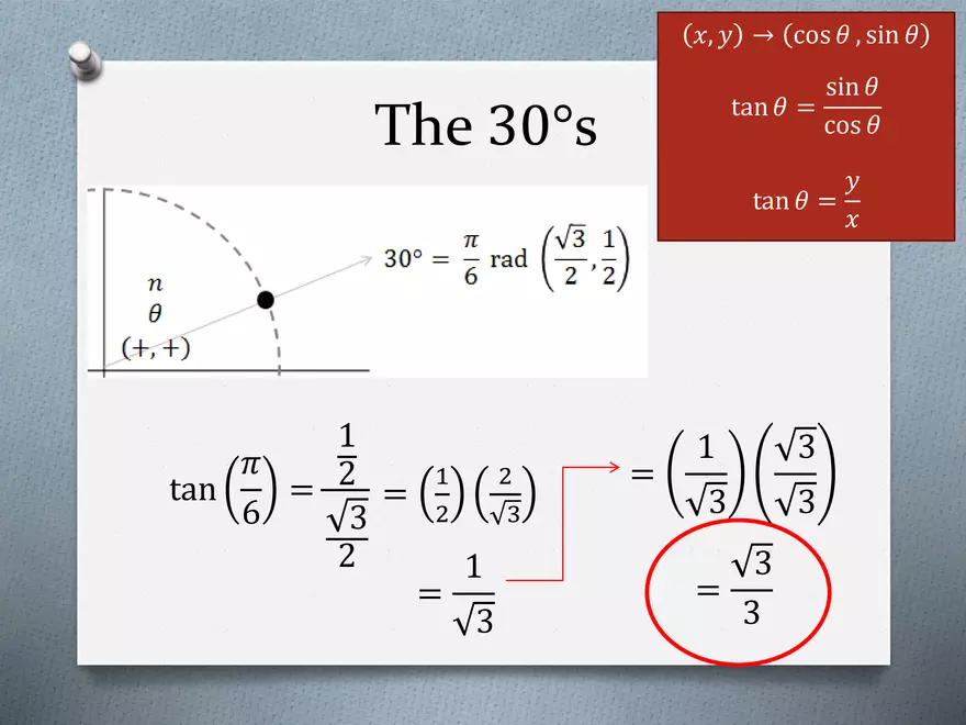 3.03 - The Unit Circle - All Ratios - Page 13