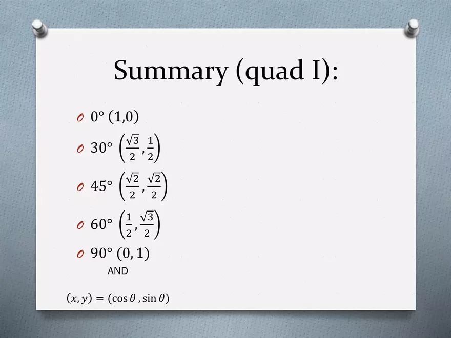 3.02 - The Unit Circle - Definitions, Coordinates - Page 10