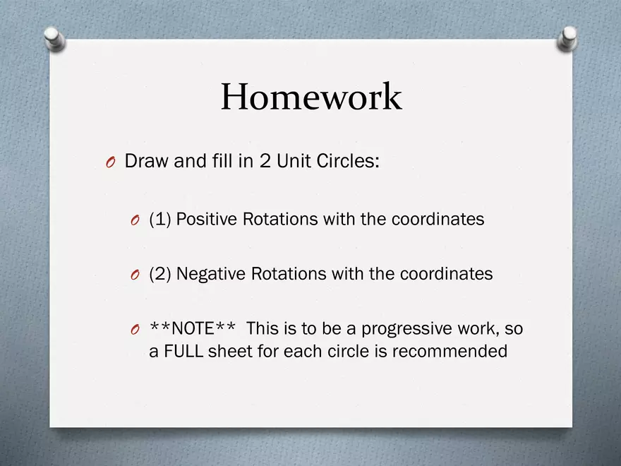 3.02 - The Unit Circle - Definitions, Coordinates - Page 12