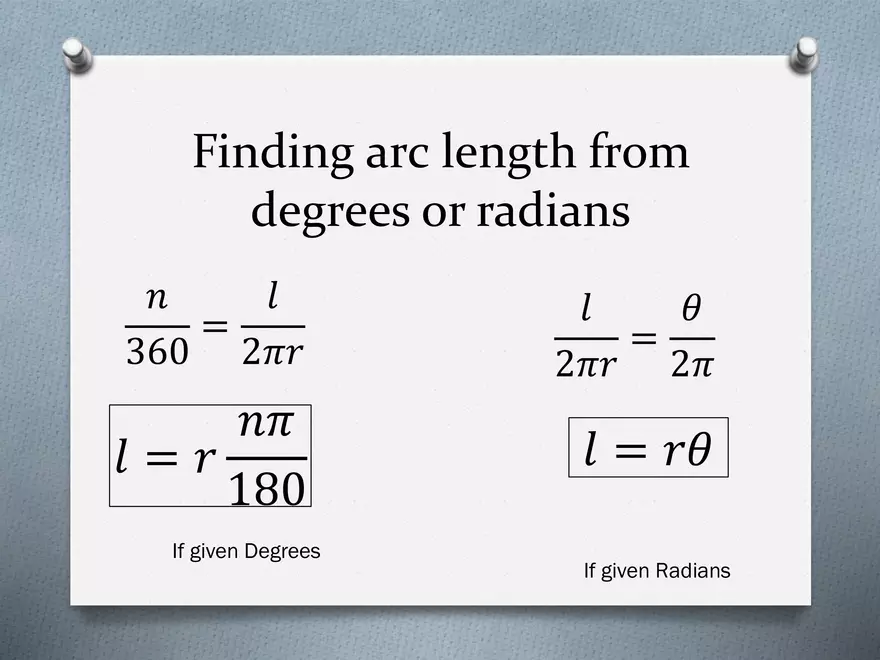 3.01 - Arc Length and Radians - Page 9