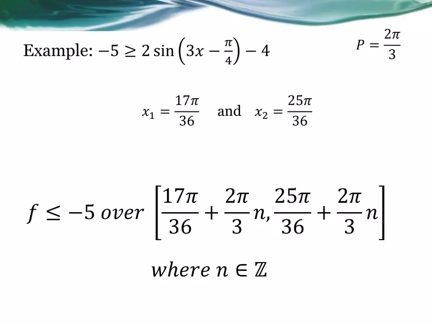 3.08F - Solving Sinusoidal Inequalities - Page 7