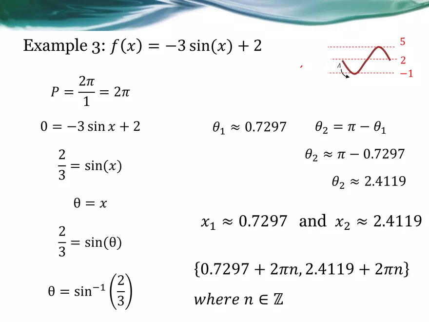 3.08E - Solving Sinusoidal Equations - Page 9