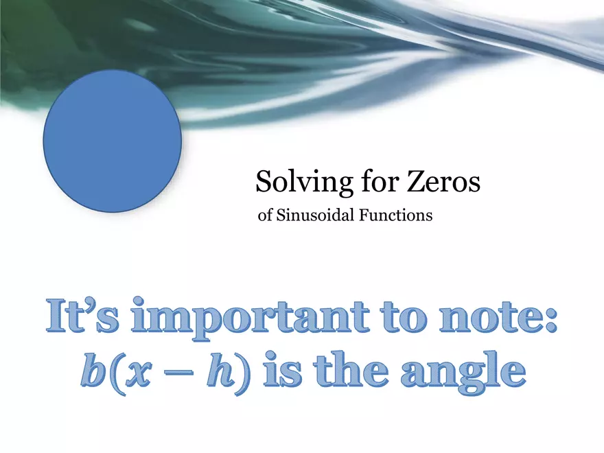 3.08E - Solving Sinusoidal Equations - Page 5