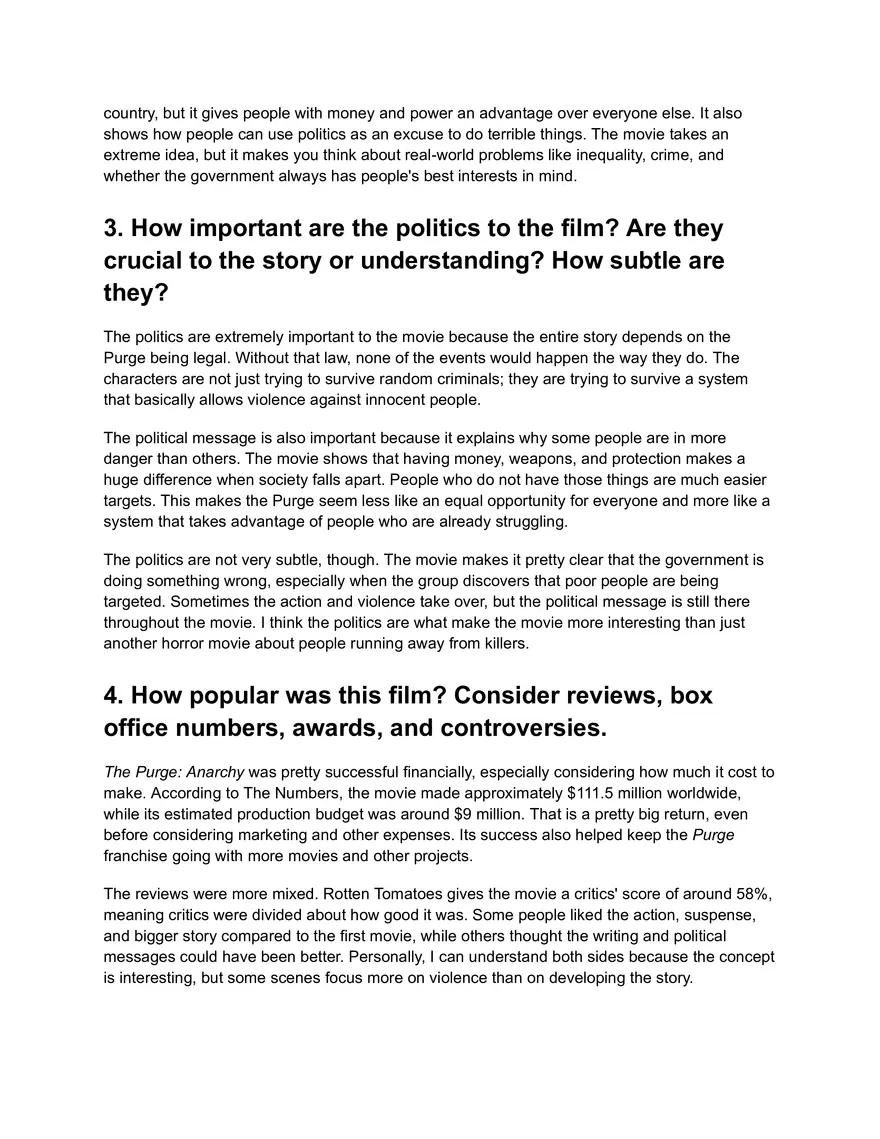 Political Analysis of The Purge Anarchy - Page 2