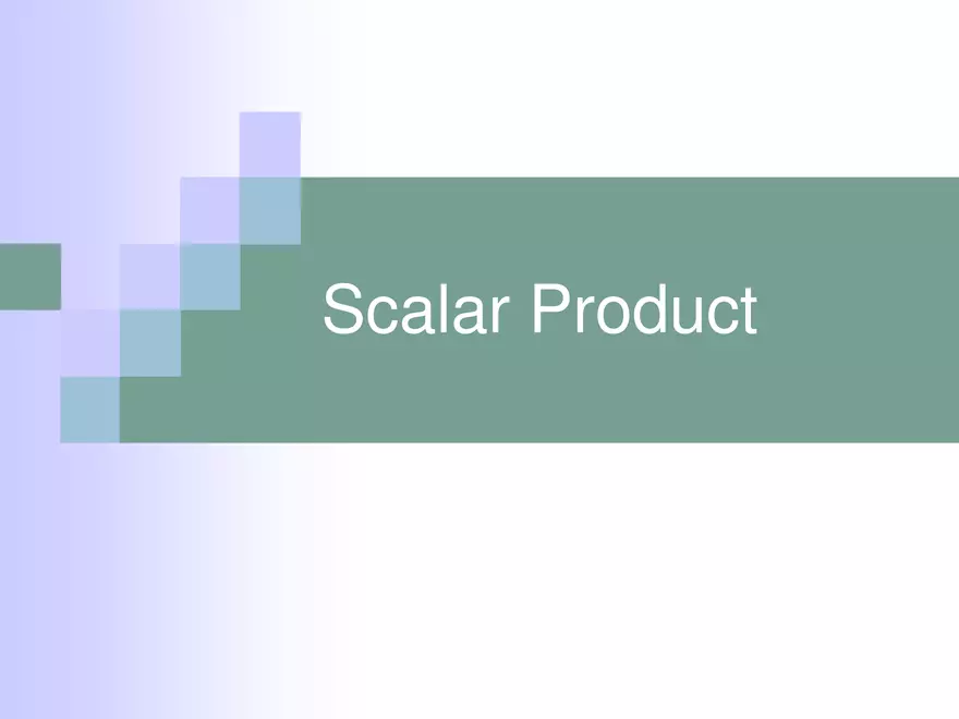6.06 - Scalar Product - Page 1