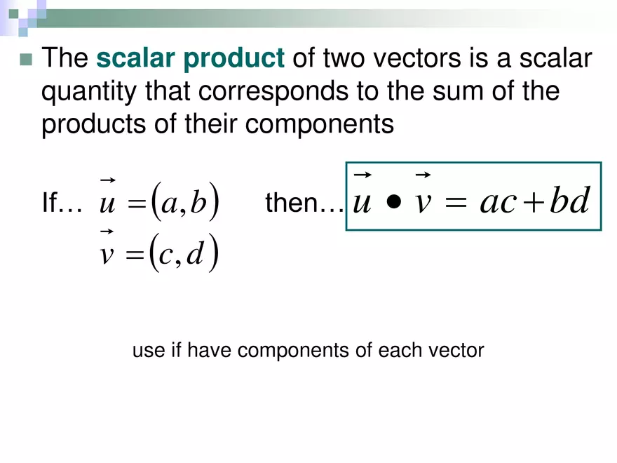 6.06 - Scalar Product - Page 2