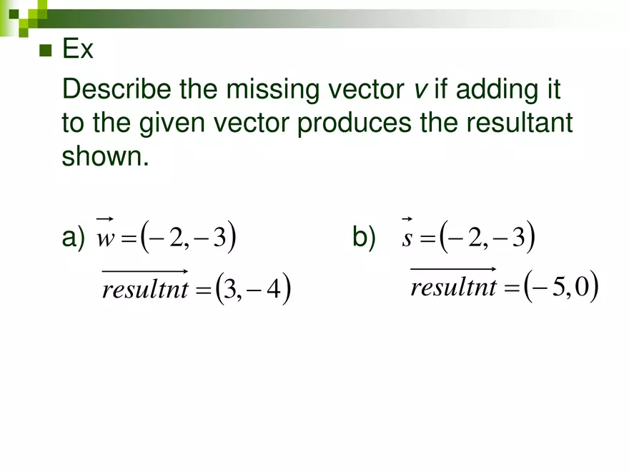 6.03 - Adding Subtracting Vectors - Page 9