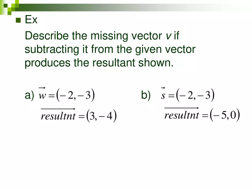 6.03 - Adding Subtracting Vectors - Page 12